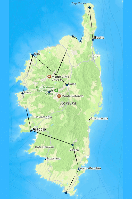 Corsica Rondreis in 10 dagen: route en reisverslag