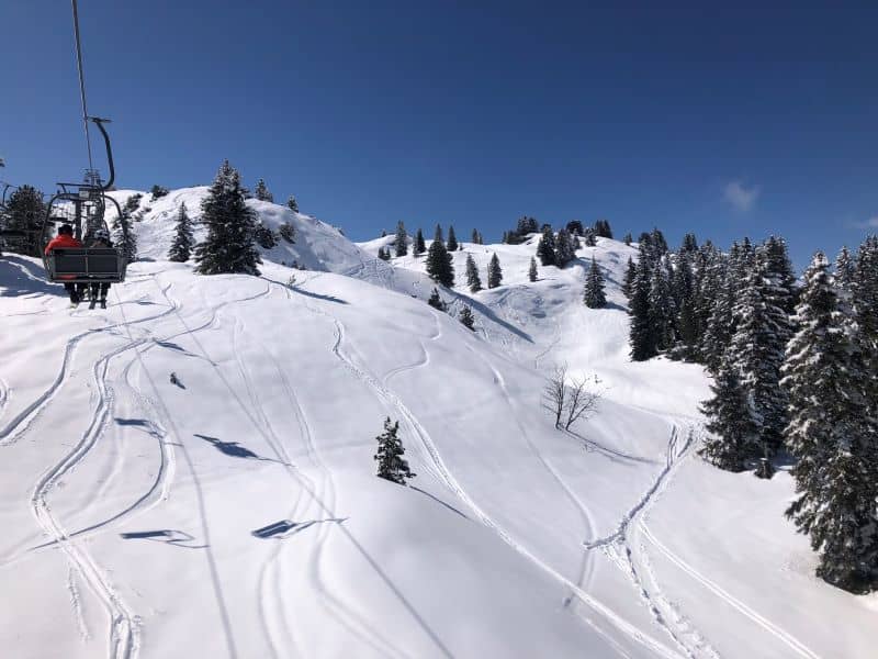 Warth Skigebied Körbersee skipiste