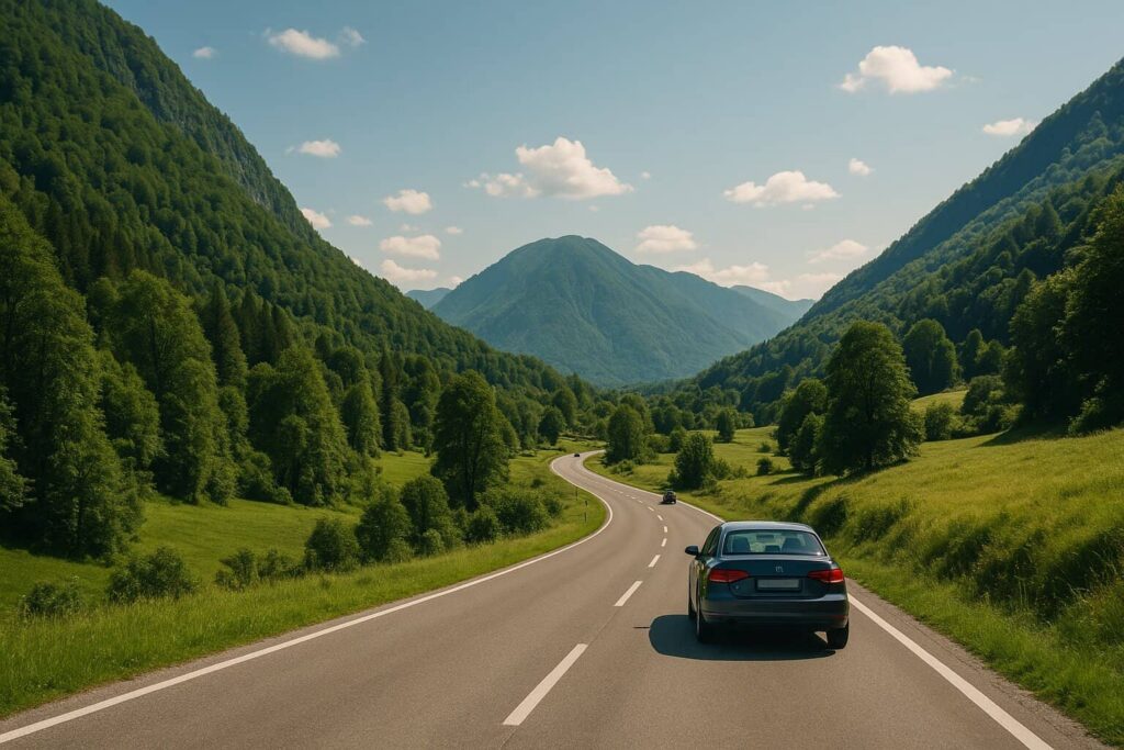 met de auto naar slovenië